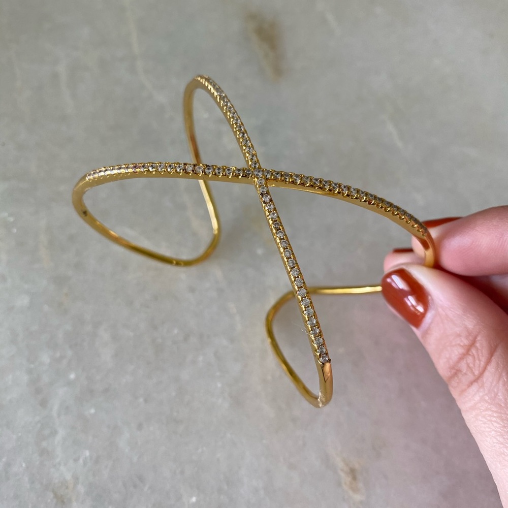 Gold X Bangle